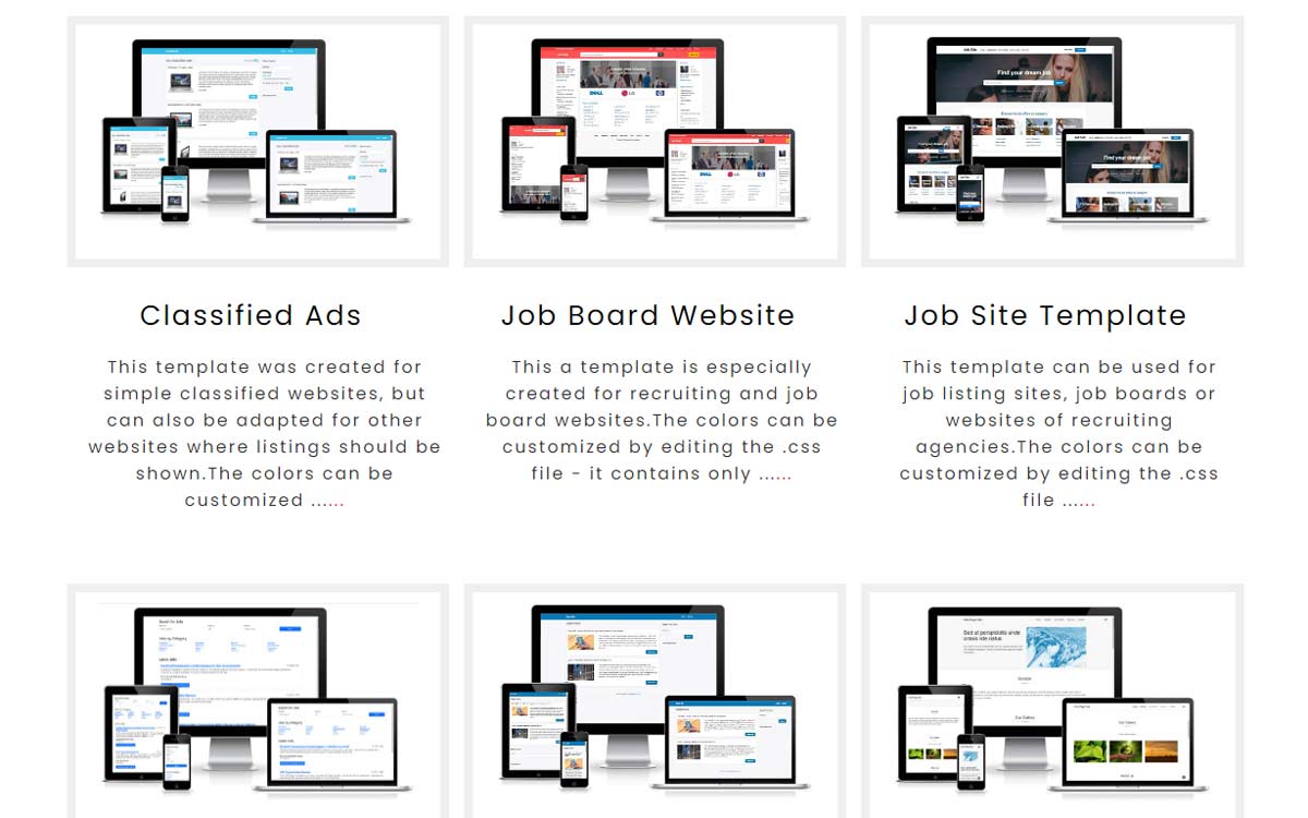 Download free SEO optimized website templates